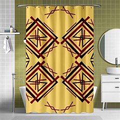 Abstract Pattern Geometric Backgrounds   Shower Curtain 48  X 72  (small)  by Eskimos