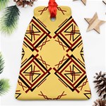 Abstract pattern geometric backgrounds   Bell Ornament (Two Sides) Front