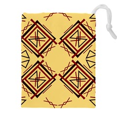 Abstract Pattern Geometric Backgrounds   Drawstring Pouch (5xl) by Eskimos