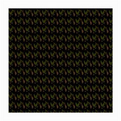 Fern Pattern 2 Black Medium Glasses Cloth (2 Sides)