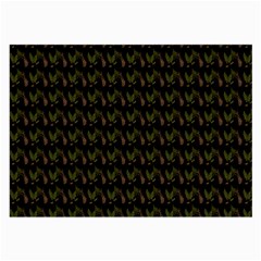 Fern Pattern 2 Black Large Glasses Cloth (2 Sides)