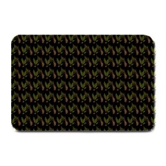 Fern Pattern 2 Black Plate Mats by violetheavensky