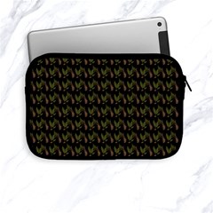 Fern Pattern 2 Black Apple Ipad Mini Zipper Cases by violetheavensky