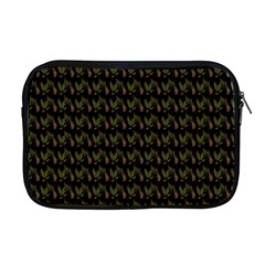 Fern Pattern 2 Black Apple Macbook Pro 17  Zipper Case by violetheavensky