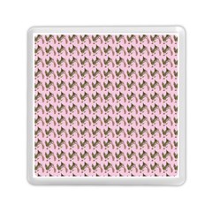 Fern Pattern 2 Pink Memory Card Reader (square) by violetheavensky