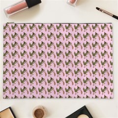 Fern Pattern 2 Pink Cosmetic Bag (xxl) by violetheavensky