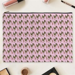 Fern Pattern 2 Pink Cosmetic Bag (xxxl) by violetheavensky