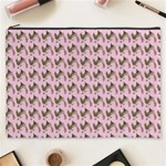 Fern Pattern 2 Pink Cosmetic Bag (XXXL) Front