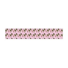 Fern Pattern 2 Pink Flano Scarf (mini) by violetheavensky