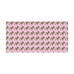 Fern Pattern 2 Pink Yoga Headband by violetheavensky