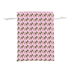 Fern Pattern 2 Pink Lightweight Drawstring Pouch (s) by violetheavensky