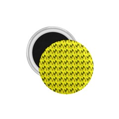 Fern Pattern 2 Yellow 1 75  Magnets by violetheavensky