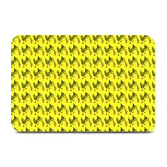 Fern Pattern 2 Yellow Plate Mats by violetheavensky