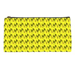 Fern Pattern 2 Yellow Pencil Case by violetheavensky