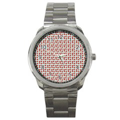 Kawaii Jam Pattern Aqua Sport Metal Watch by violetheavensky