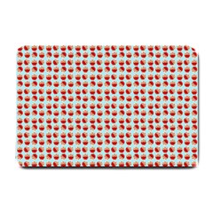 Kawaii Jam Pattern Aqua Small Doormat  by violetheavensky