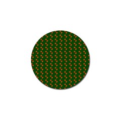 Kawaii Pumpkin Patt Green Golf Ball Marker by violetheavensky