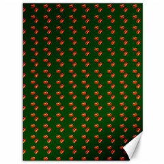 Kawaii Pumpkin Patt Green Canvas 36  x 48 