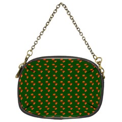 Kawaii Pumpkin Patt Green Chain Purse (two Sides) by violetheavensky