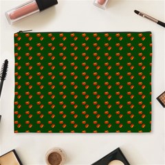 Kawaii Pumpkin Patt Green Cosmetic Bag (xl) by violetheavensky