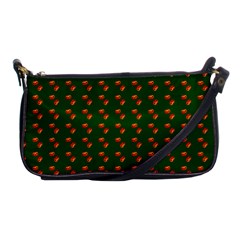 Kawaii Pumpkin Patt Green Shoulder Clutch Bag by violetheavensky