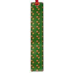 Kawaii Pumpkin Patt Green Large Book Marks by violetheavensky