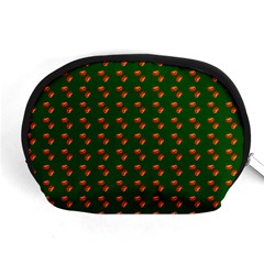 Kawaii Pumpkin Patt Green Accessory Pouch (Medium)