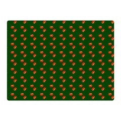 Kawaii Pumpkin Patt Green Double Sided Flano Blanket (mini)  by violetheavensky