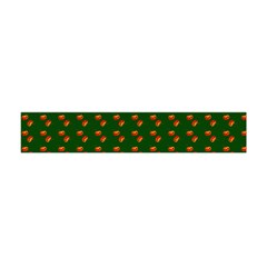 Kawaii Pumpkin Patt Green Flano Scarf (mini) by violetheavensky