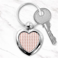 Kawaii Pumpkin Patt White Key Chain (heart) by violetheavensky