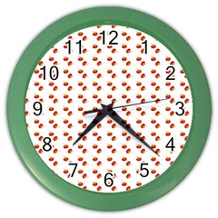 Kawaii Pumpkin Patt White Color Wall Clock by violetheavensky