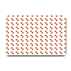 Kawaii Pumpkin Patt White Small Doormat  by violetheavensky