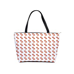 Kawaii Pumpkin Patt White Classic Shoulder Handbag by violetheavensky