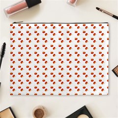 Kawaii Pumpkin Patt White Cosmetic Bag (xl) by violetheavensky