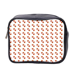 Kawaii Pumpkin Patt White Mini Toiletries Bag (two Sides) by violetheavensky