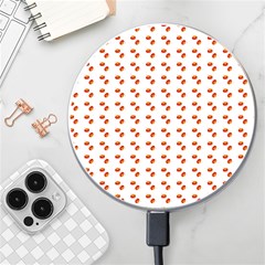 Kawaii Pumpkin Patt White Wireless Charger by violetheavensky