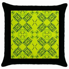 Abstract Pattern Geometric Backgrounds   Throw Pillow Case (black) by Eskimos