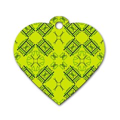 Abstract Pattern Geometric Backgrounds   Dog Tag Heart (two Sides) by Eskimos