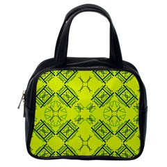 Abstract Pattern Geometric Backgrounds   Classic Handbag (one Side)