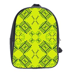 Abstract Pattern Geometric Backgrounds   School Bag (xl) by Eskimos