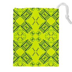 Abstract Pattern Geometric Backgrounds   Drawstring Pouch (4xl) by Eskimos