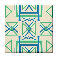 Abstract Pattern Geometric Backgrounds   Tile Coaster by Eskimos