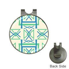 Abstract Pattern Geometric Backgrounds   Hat Clips With Golf Markers by Eskimos