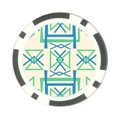 Abstract Pattern Geometric Backgrounds   Poker Chip Card Guard by Eskimos