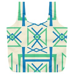 Abstract Pattern Geometric Backgrounds   Full Print Recycle Bag (xxl) by Eskimos