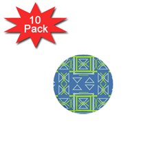 Abstract pattern geometric backgrounds   1  Mini Buttons (10 pack) 