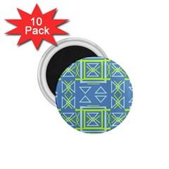 Abstract pattern geometric backgrounds   1.75  Magnets (10 pack) 