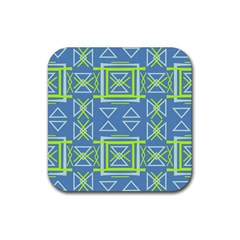 Abstract pattern geometric backgrounds   Rubber Coaster (Square)