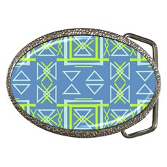 Abstract pattern geometric backgrounds   Belt Buckles