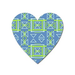 Abstract pattern geometric backgrounds   Heart Magnet